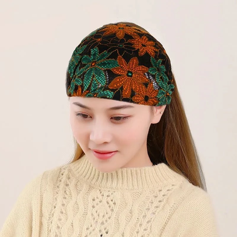 夏季薄款太阳花弹力发带