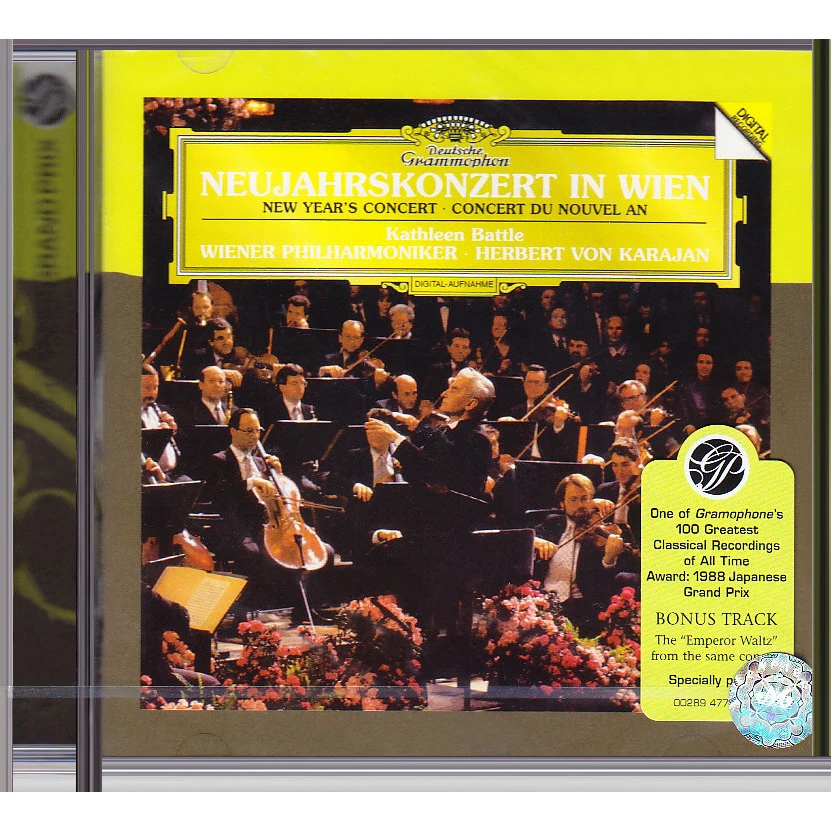 1987维也纳新年音乐会 卡拉扬karajan 进口CD碟 古典音乐 4776336