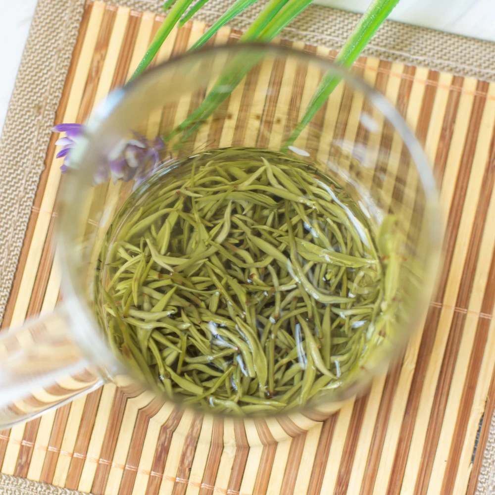 全芽高山新茶绿茶毛峰特级四川雅安明前网红高颜值绿茶推荐