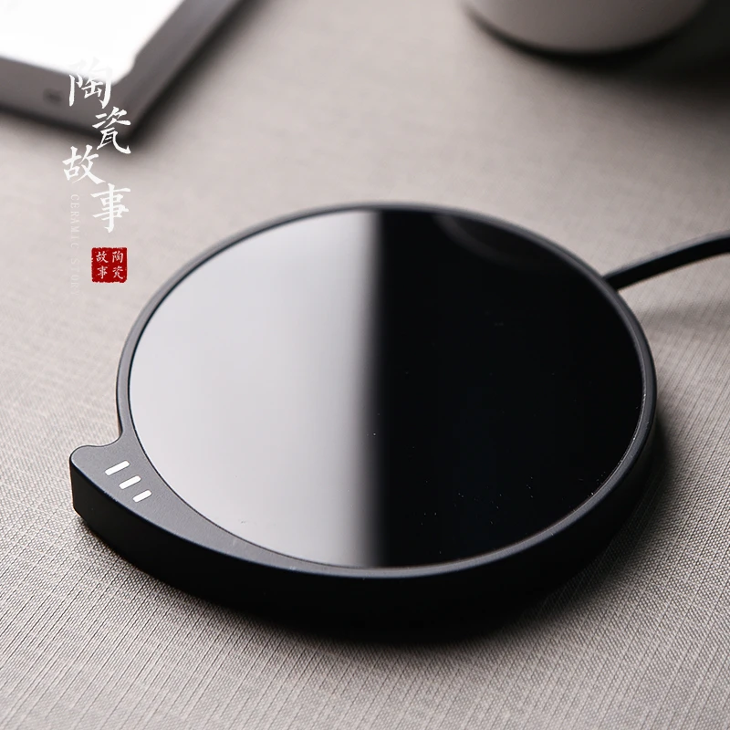 陶瓷故事智能恒温杯垫加热水杯保温底座热牛奶神器55度暖暖杯礼