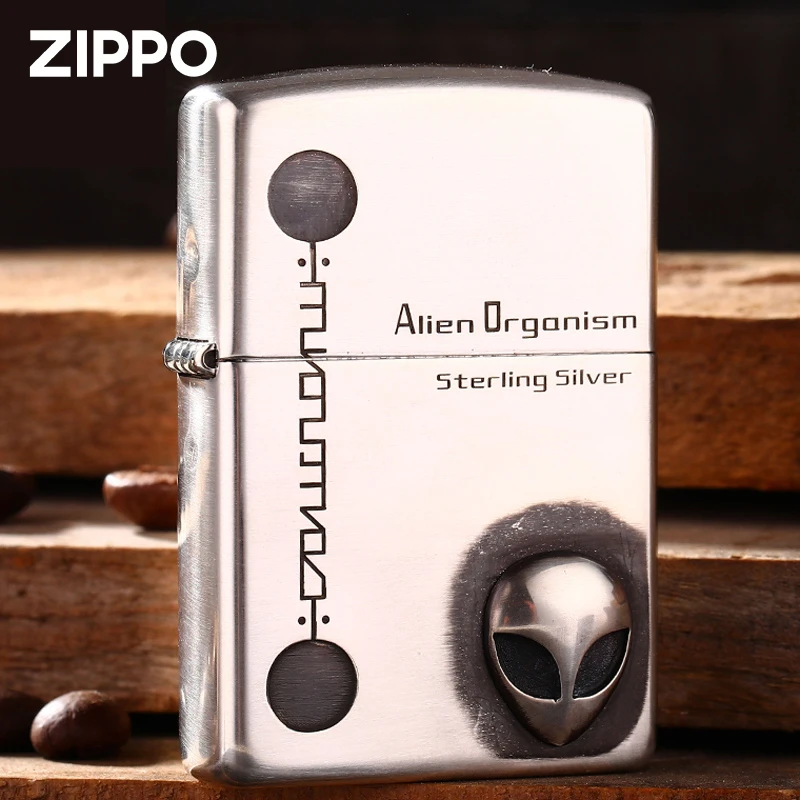 zippo打火机外星人纯银芝宝正版版之宝正品防风DYJ1
