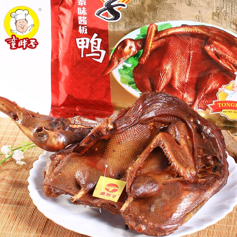 童胖子特辣风干酱板鸭260g湖南常德特产真空包香辣酱板鸭肉