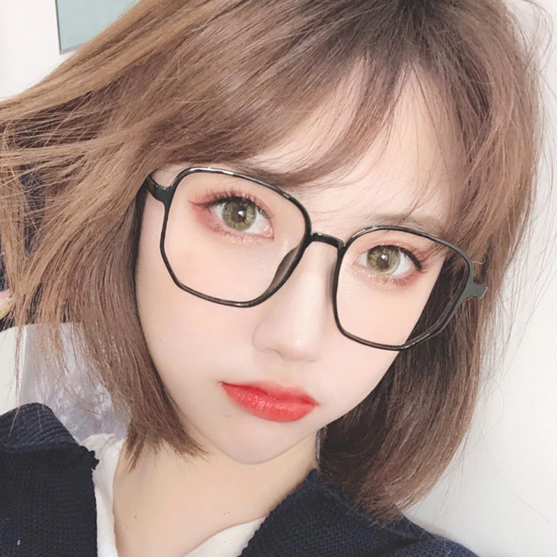 瘦脸素颜百搭镜框防蓝光眼镜可配度数10018显瘦网红超轻