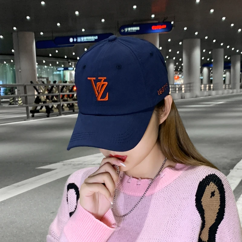 帽子女韩版潮百搭鸭舌帽男时尚刺绣遮阳帽2025春夏网红款棒球帽