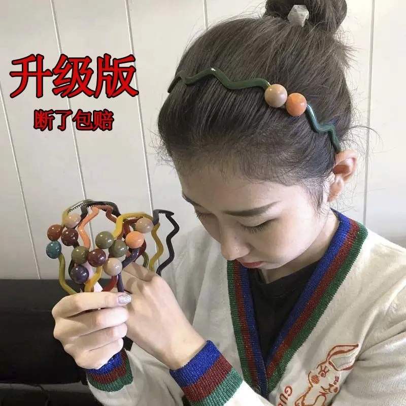 亚克力发饰 带齿发箍女洗脸压发防滑发卡简约百搭化妆头箍女头饰