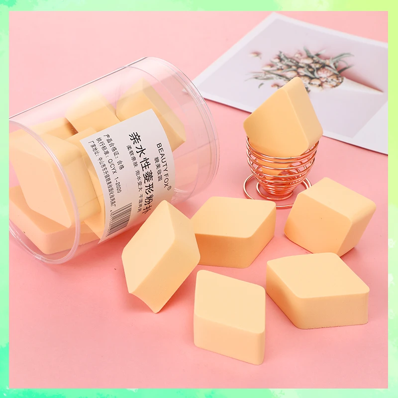 BEAUTY FOX/貌美妆园8个装菱形美妆蛋干湿两用化妆海绵粉扑不掉渣