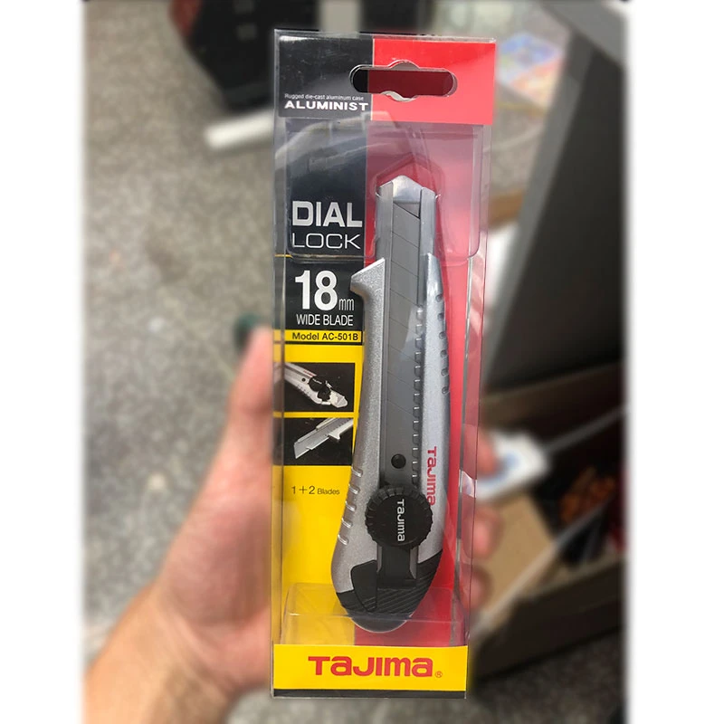 日本田岛铝合金美工刀18mm 25mm 旋钮锁定 AC500B AC501B