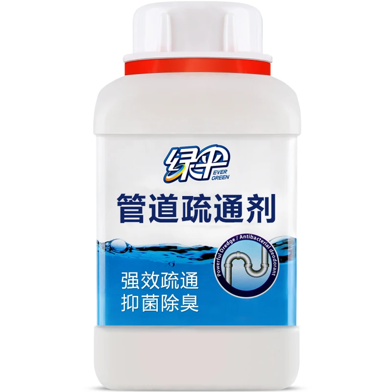 【商城优选】绿伞管道疏通剂厨房厕所地漏头发堵塞除臭500g/瓶