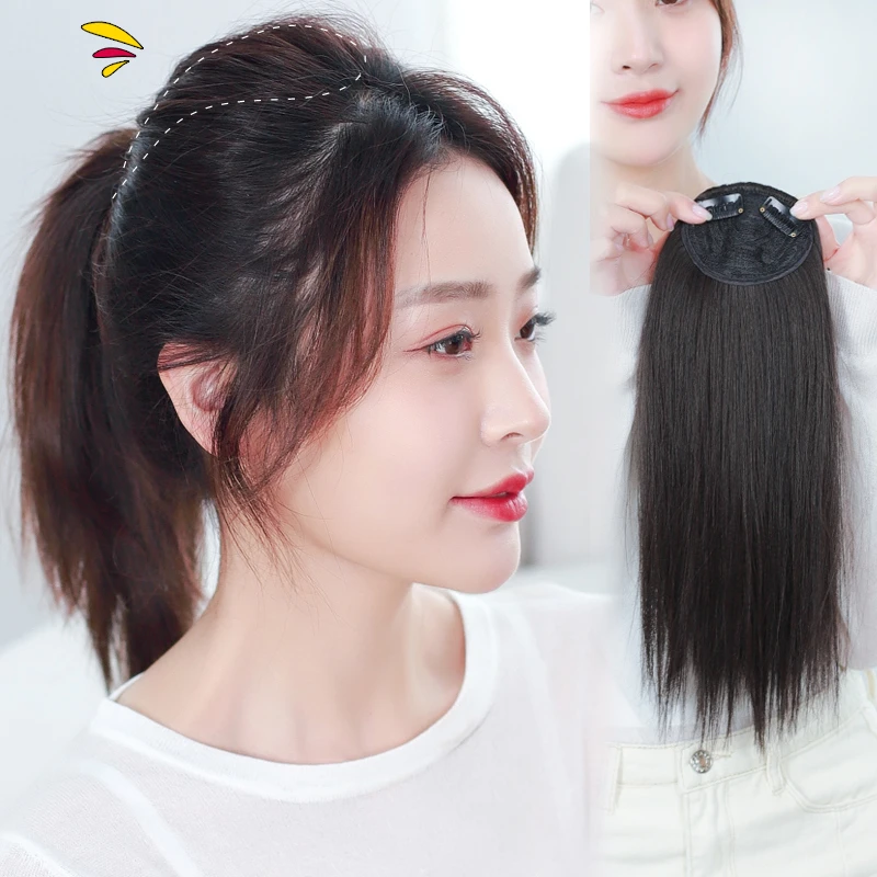 03款）头顶假发片增发量垫发根隐形蓬松器头顶补发垫高颅顶垫发片