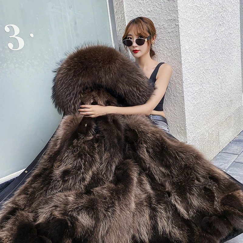 曼诺贵族- 御寒神器活里活面真毛皮草派克服长毛内胆 拍一发三 HZ