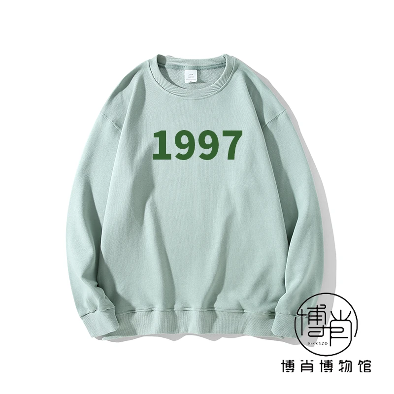 博肖博物馆周边定制王一博1997摩托应援服服长袖宽松套头圆领卫衣