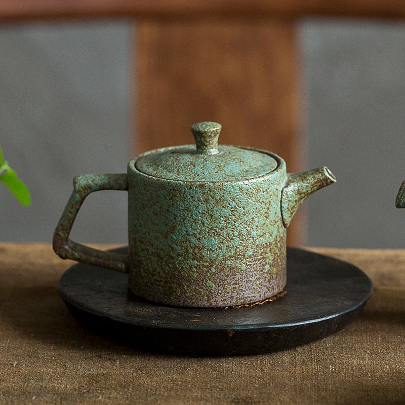 碌心 日式粗陶茶壶复古单壶 陶瓷红茶绿茶泡茶壶家用壶功夫茶壶