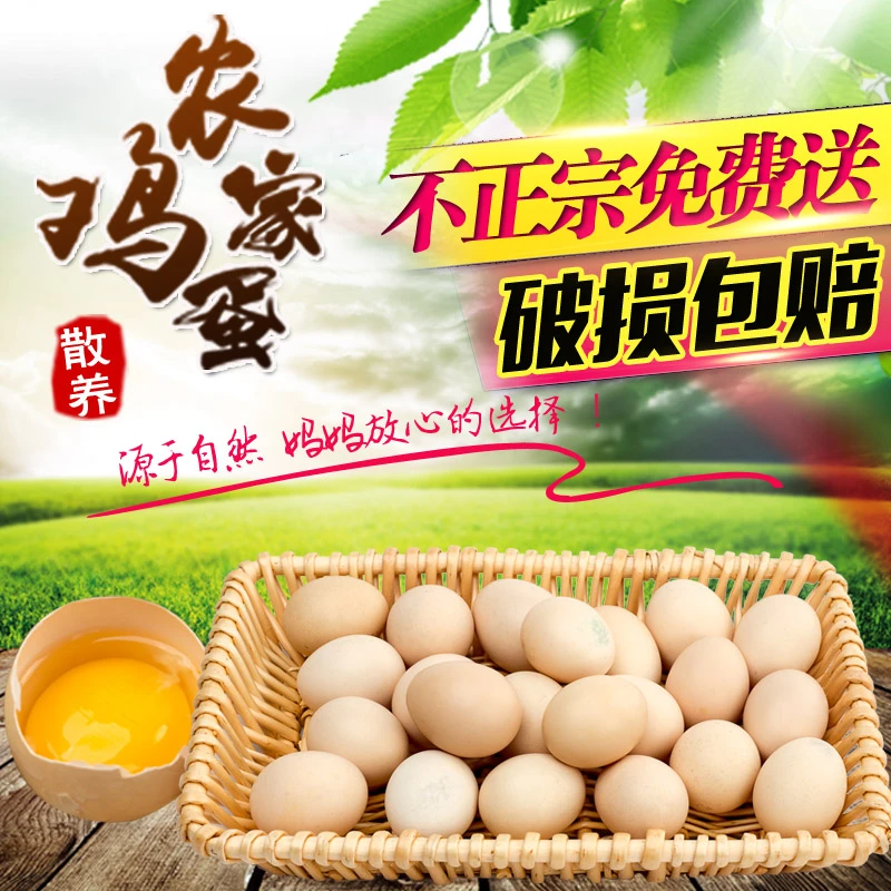 【普通快递】正宗农家散养土鸡蛋虫草蛋宝宝辅食30枚1250g新鲜新鲜