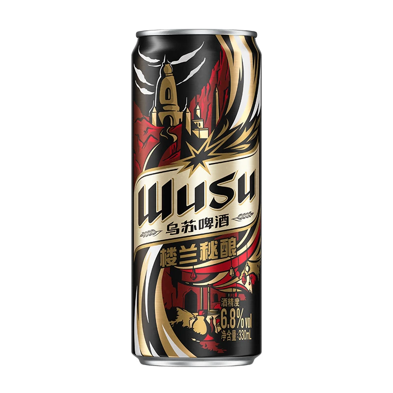 新疆乌苏啤酒（wusu）乌苏啤酒楼兰秘酿330ml*