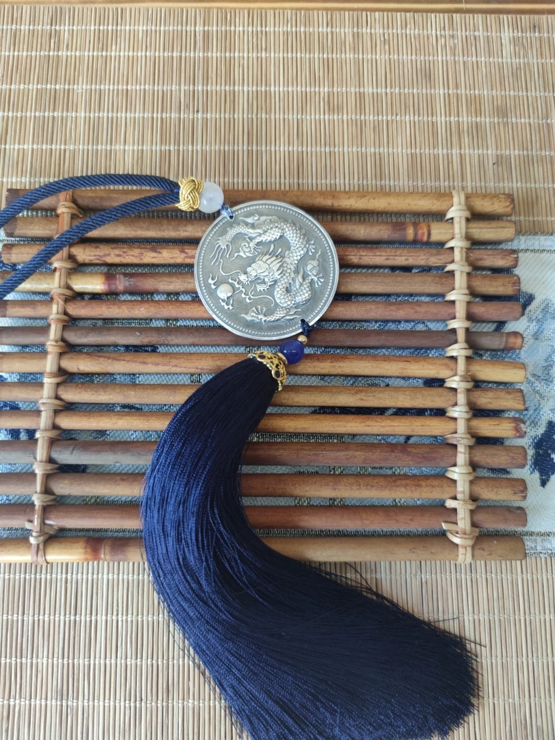 复古手工双龙车挂件