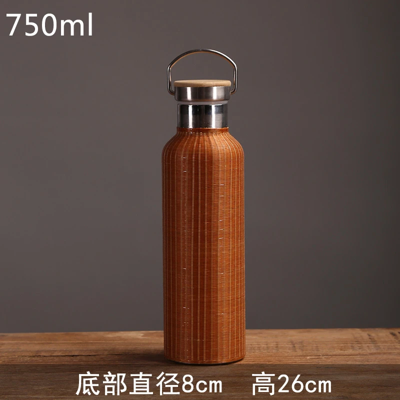 非遗精品竹丝扣保温杯