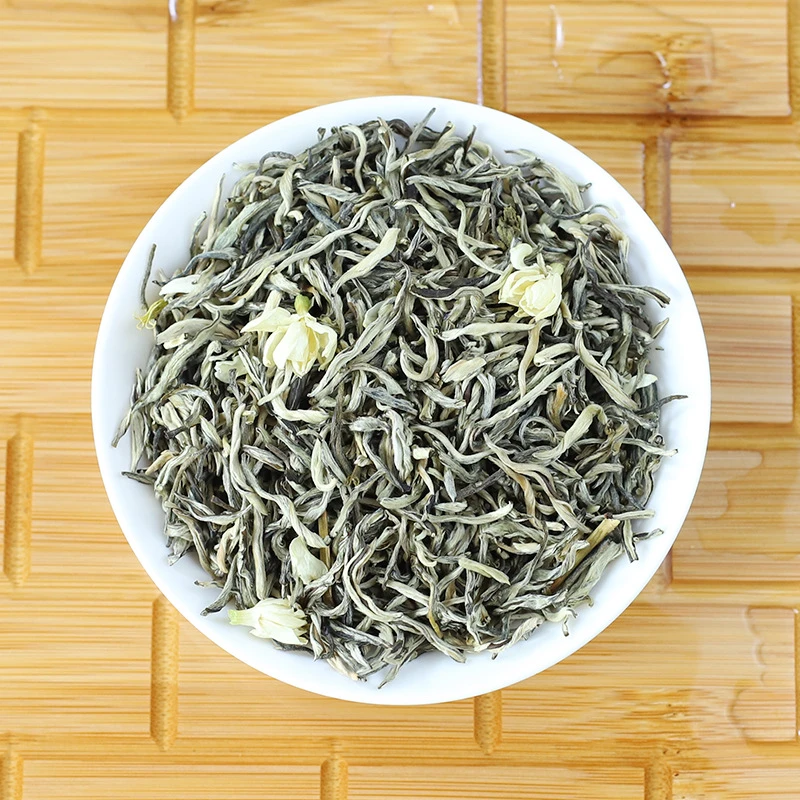 茉莉花茶小金针浓香型茶叶2025新茶茉莉飘雪绿茶毛尖250g/500g