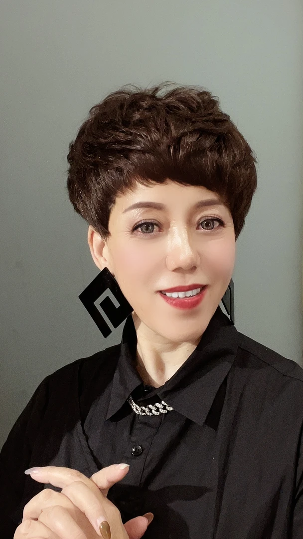 宋杰时尚假发超短发型2号