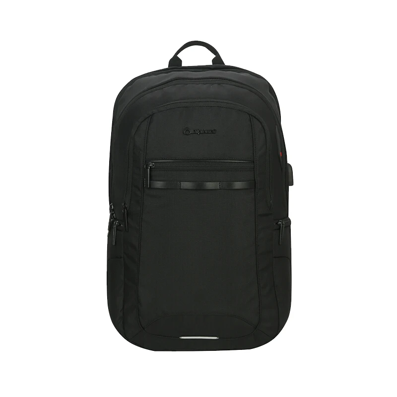 【官方直售】外交官男女书包时尚商务带USB接口双肩背包黑色DB-795L