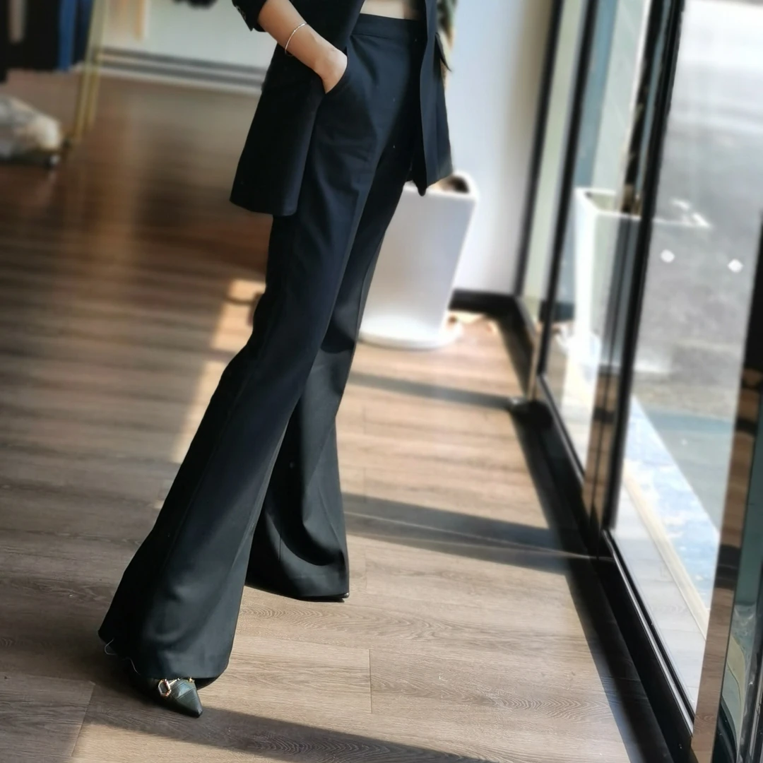 依一品西装微喇裤裤子