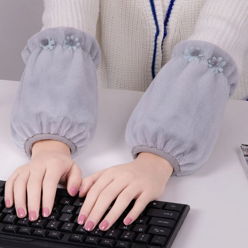韩版短款袖套女学生套袖可爱网红工作上班防污护袖秋冬季手袖秀套