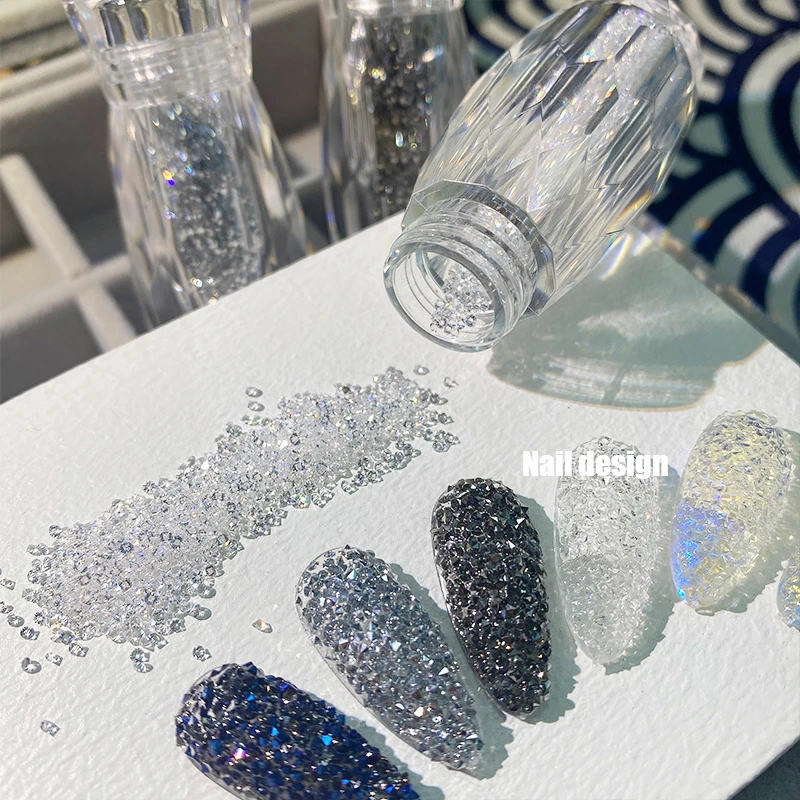 【饰品】美甲饰品暗夜晨光精灵微钻镭射星星美甲流行超闪流行色爆闪