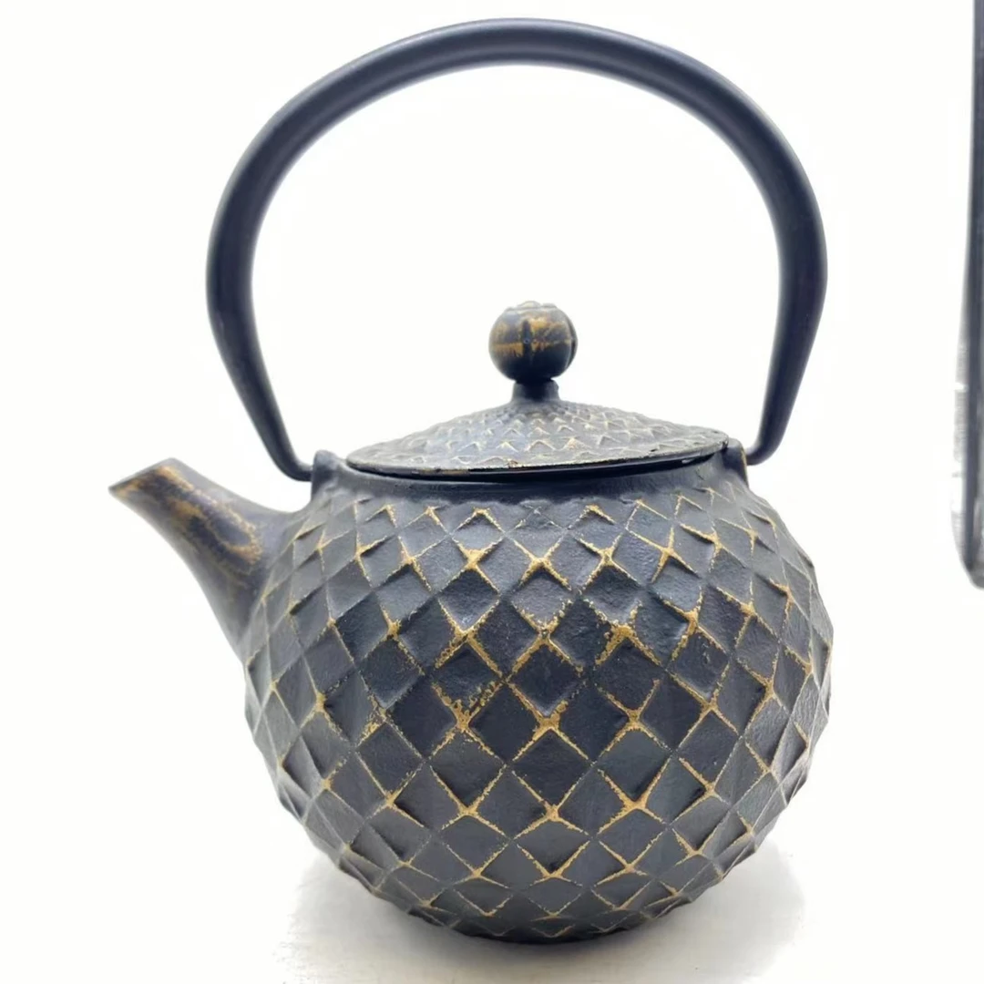 砖石0.5L铁壶铸铁泡茶纯手工铁茶壶烧水壶煮水壶
