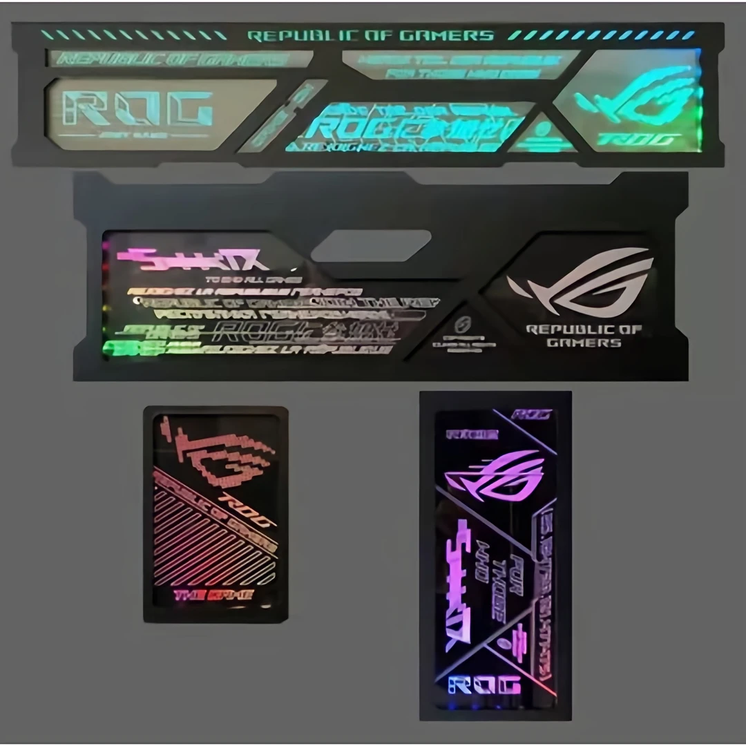 华硕ROG太阳神机箱灯板翻毛皮定制高达火影忍者龙珠海贼王UV打印