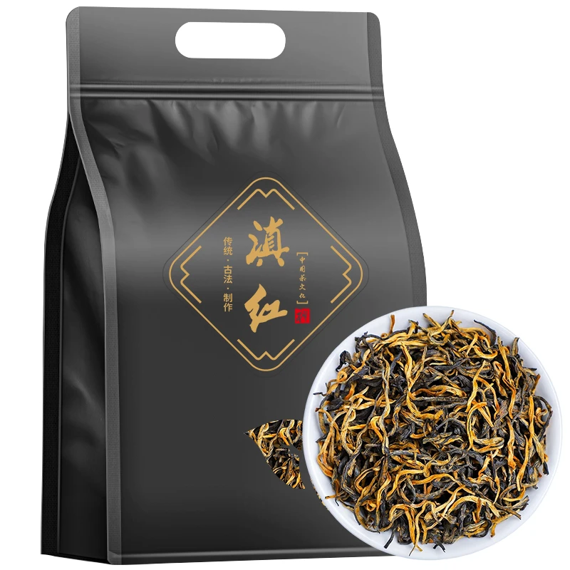 【精选】优质红茶滇红茶毛峰2024新茶云南凤庆古树蜜香红茶袋装250g