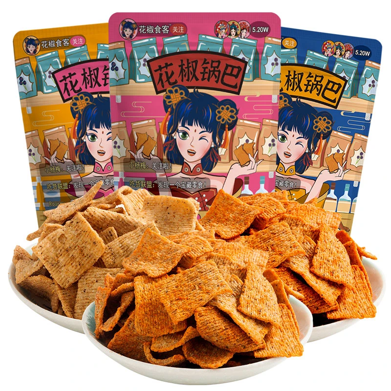 【旗舰店】诸葛卧龙花椒锅巴108g营养麻辣味椒香酥脆多口感老少皆宜