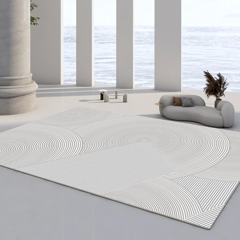 A12-极简线条【已开价】棉麻防滑底高品质抗污耐磨加密加厚防潮地毯