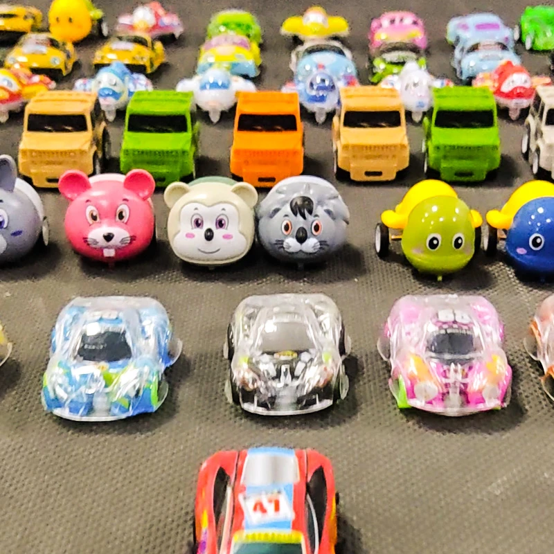 Q萌可爱小汽车迷你回力合金惯性儿童赛车宝宝口袋益智玩具