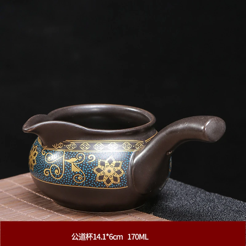 陶瓷茶具公道杯茶漏套装分茶器一体分茶杯紫砂装茶器公平杯公道杯