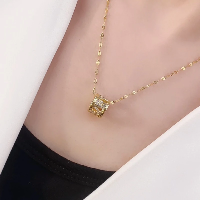 妍惠钛钢项链妍惠钛钢项链LOVE小蛮腰吊坠项链网红饰品新款