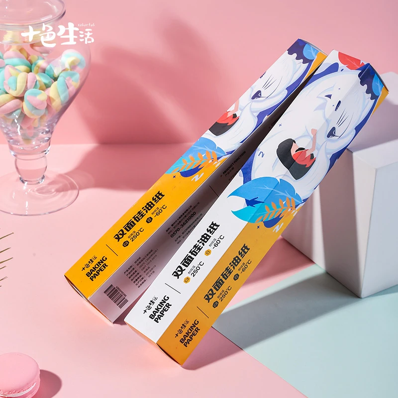 烧烤DIY用具 硅油纸盒装油纸烘焙纸 料理纸油纸5米10米烤箱蛋糕用