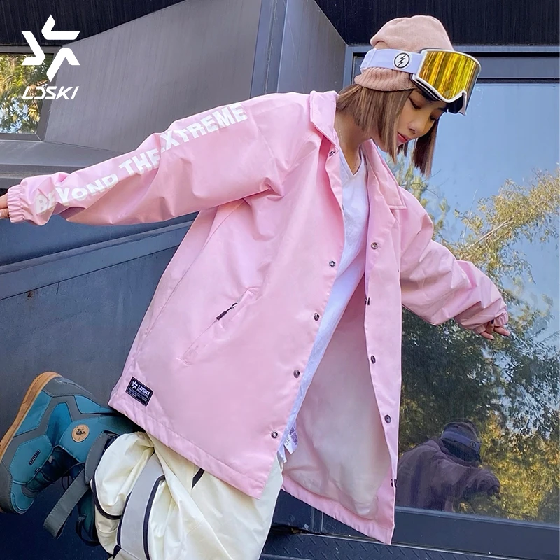 LDSKI滑雪教练夹克单双板滑雪服宽松廓形防水