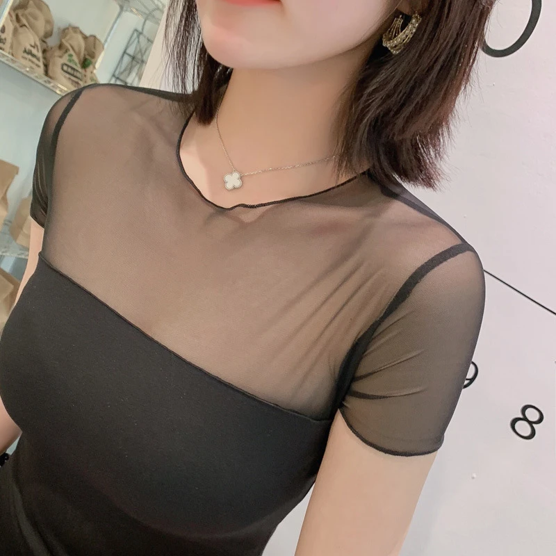 1736女装性感拼接修身显瘦高腰包臀百搭薄款紧身轻奢风通勤连衣裙