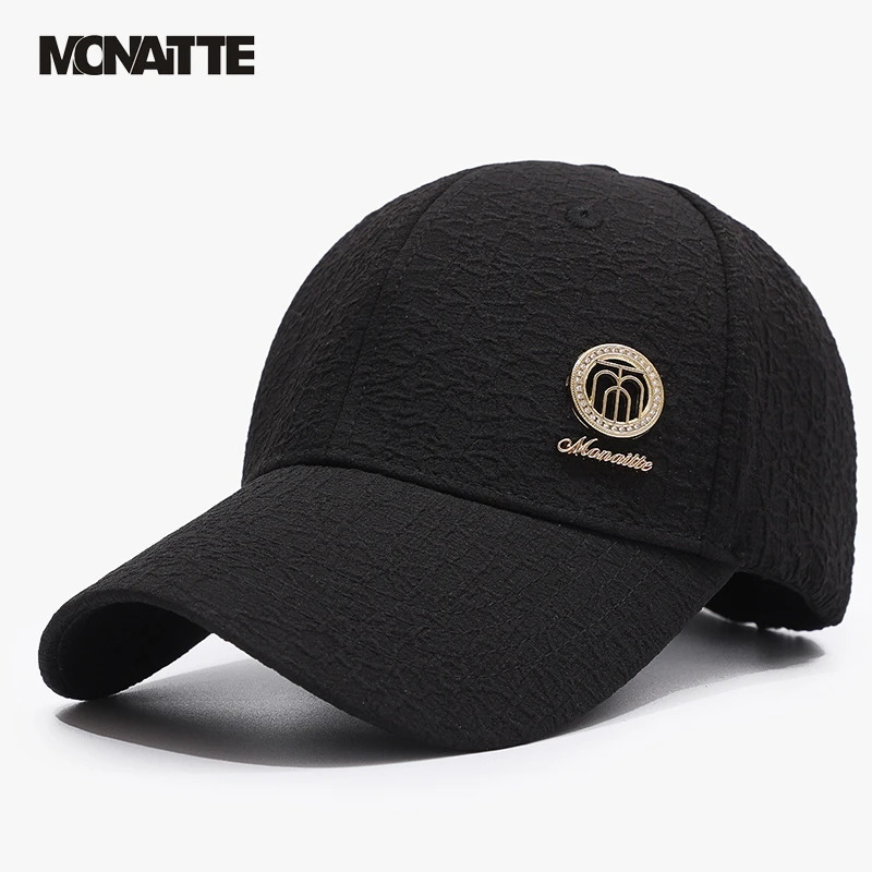 【高品质修饰脸型棒球帽】蒙奈特帽子女2025时尚鸭舌帽四季遮阳帽