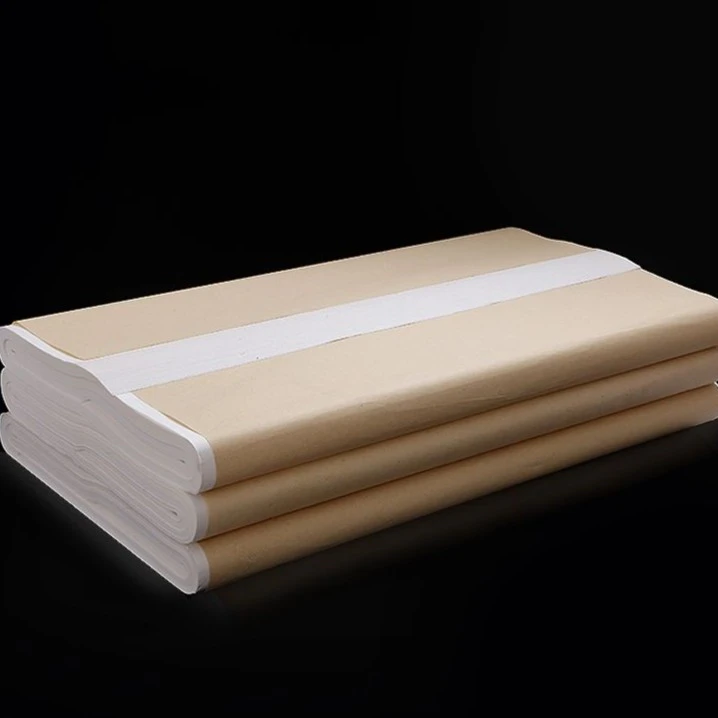 安徽泾县四尺六尺白色加厚古法生宣纸国画山水花鸟创作专用宣