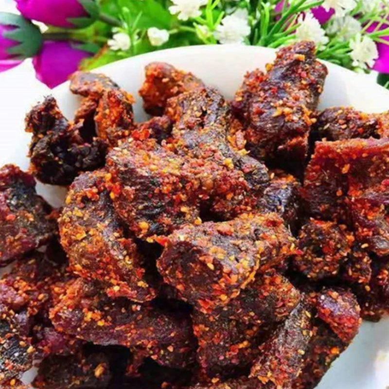 内蒙古特产牛肉干风干炭烤边角料原味香辣味五香味即食500g