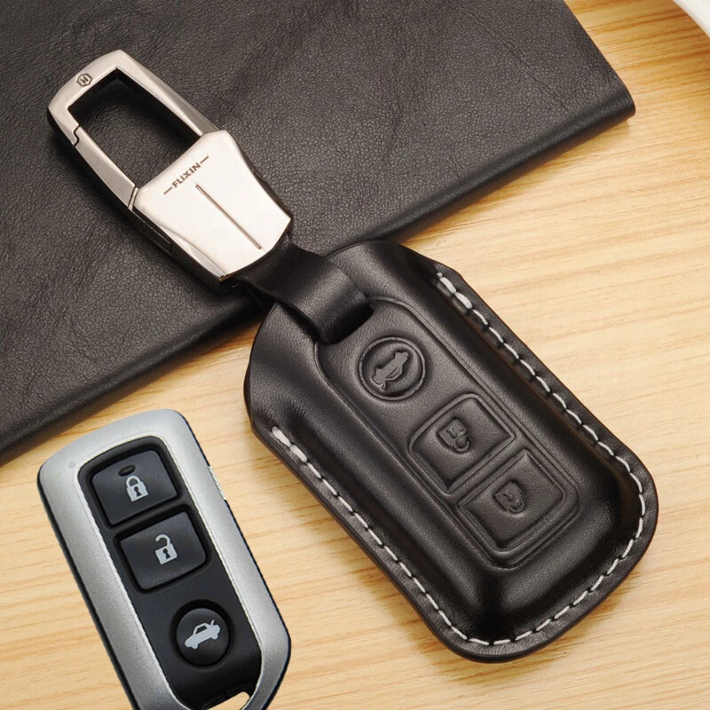 适用于丰田经典凯美瑞钥匙包真皮08 12款普拉多霸道汉兰达遥控套