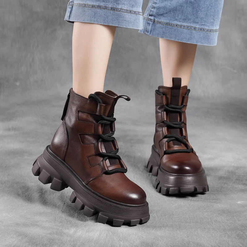 8869头层牛皮手工女鞋