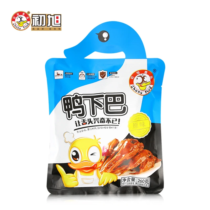温州特产 初旭鸭下巴260g独立小包装方便舌头香辣味原味散装