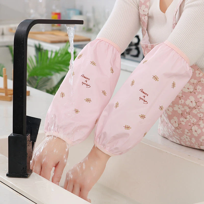 防水袖套女成人秋冬长款工作防脏护袖办公室袖套女ins潮防油套袖