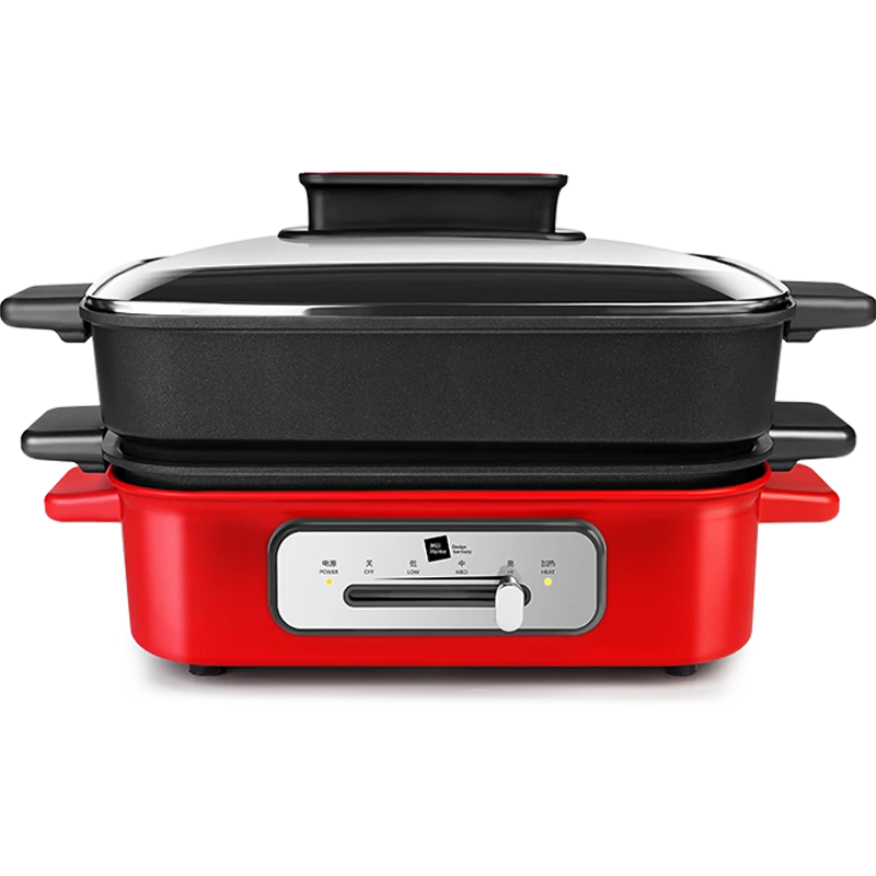 米技多功能锅EC4002料理锅烧烤肉锅炉网红锅