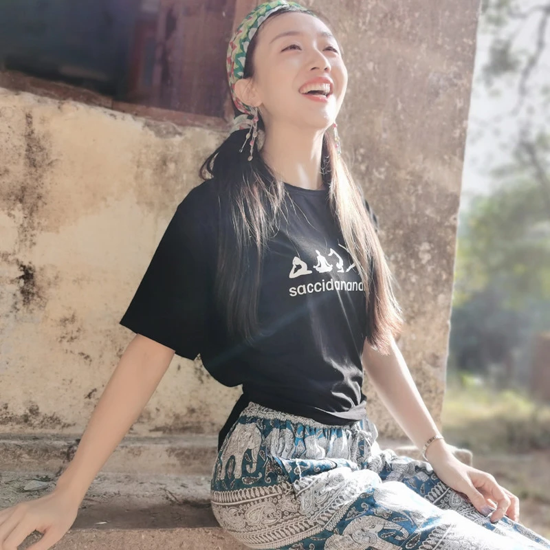 Sa瑜伽/设计师系列--萨奇南达瑜伽身与心的净化T恤