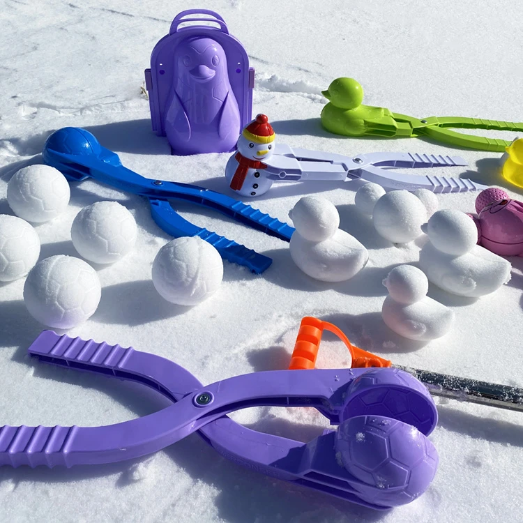 雪球夹玩雪工具夹雪球神器儿童户外雪夹子小鸭子成人打雪仗堆雪人