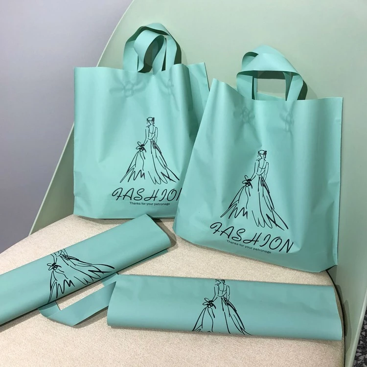 加厚礼品袋包装袋定制手提袋衣服打包袋磨砂新款塑料袋子定做logo