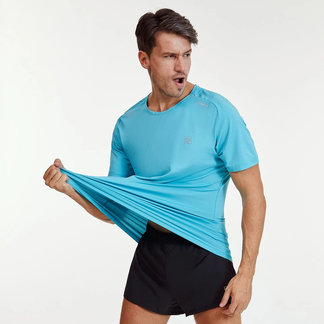 cosleaf/科里芙运动短袖男圆领修身透气跑步速干运动T恤健身上衣