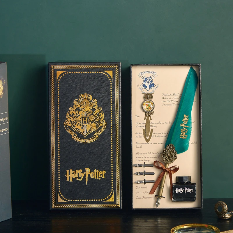 欧伦复古羽毛钢笔哈利波特羽毛笔礼盒蘸水笔礼品生日礼物礼品套装